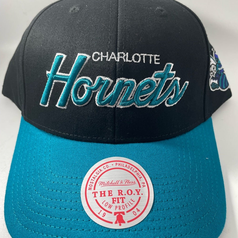 Mitchell & Ness Charlotte Hornets Trucker SnapBack Hat